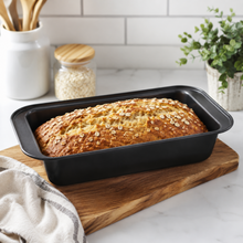 10-Inch Nonstick Rectangular Loaf Pan – Deep Bread, Cake & Meatloaf Baking Pan, Black