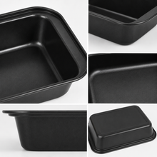 10-Inch Nonstick Rectangular Loaf Pan – Deep Bread, Cake & Meatloaf Baking Pan, Black