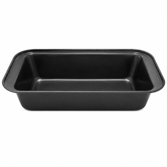 10-Inch Nonstick Rectangular Loaf Pan – Deep Bread, Cake & Meatloaf Baking Pan, Black