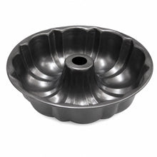 10.5-Inch Round Fluted Tube Cake Pan with Center Chimney – Black
