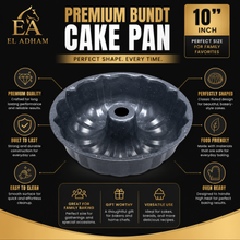 10.5-Inch Fluted Tube Cake Pan – Gray Speckled