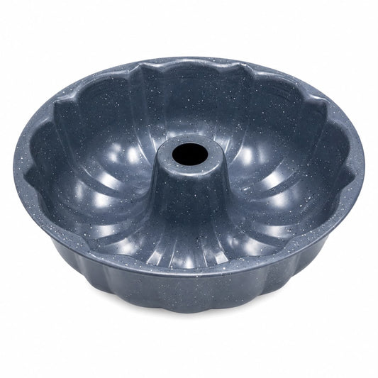 10.5-Inch Fluted Tube Cake Pan – Gray Speckled