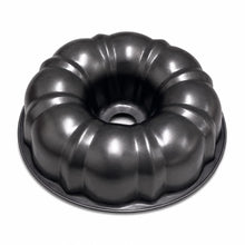 Fluted Tube Cake Pan with Center Chimney, Black, 9.25 Inch