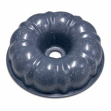 Round Fluted Tube Cake Pan with Center Chimney – 9.25 Inch, Gray