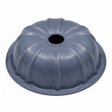 Round Fluted Tube Cake Mold Gray 8 x 8 x 2.25 Inch Bundt Pan