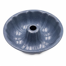 Round Fluted Tube Cake Mold Gray 8 x 8 x 2.25 Inch Bundt Pan