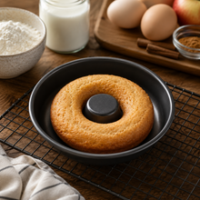 Round Tube Cake Baking Pan, Black, 8.5 Inch