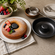Round Tube Cake Baking Pan, Black, 8.5 Inch