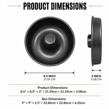 Round Tube Cake Baking Pan, Black, 8.5 Inch