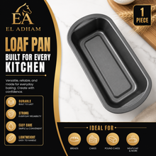 9" Nonstick Rectangular Bread Loaf Pan – Deep Baking Pan for Bread, Banana Bread, Pound Cake & Meatloaf – Black