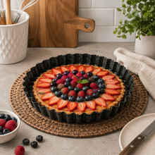 12.5-Inch Fluted Tart Pan – Black Speckled