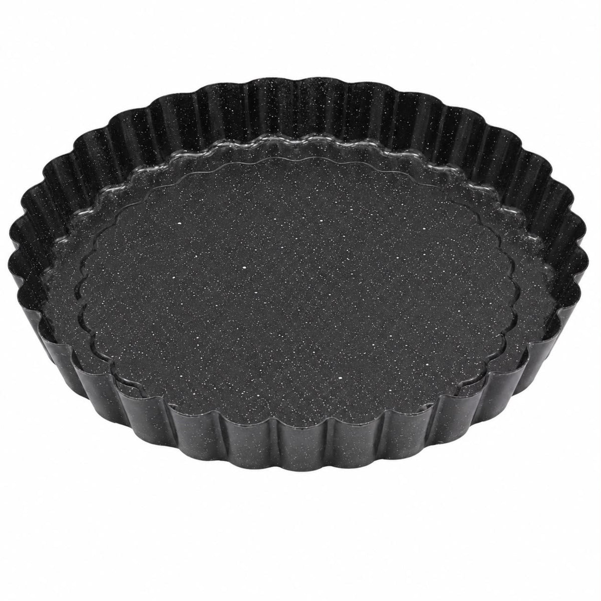 12.5-Inch Fluted Tart Pan – Black Speckled