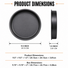Round Cake Baking Pan, Black, 9.5 Inch