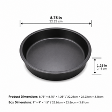 Round Cake Baking Pan, Black, 8.75 Inch