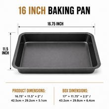16.75-Inch Deep Rectangular Baking Pan – Black
