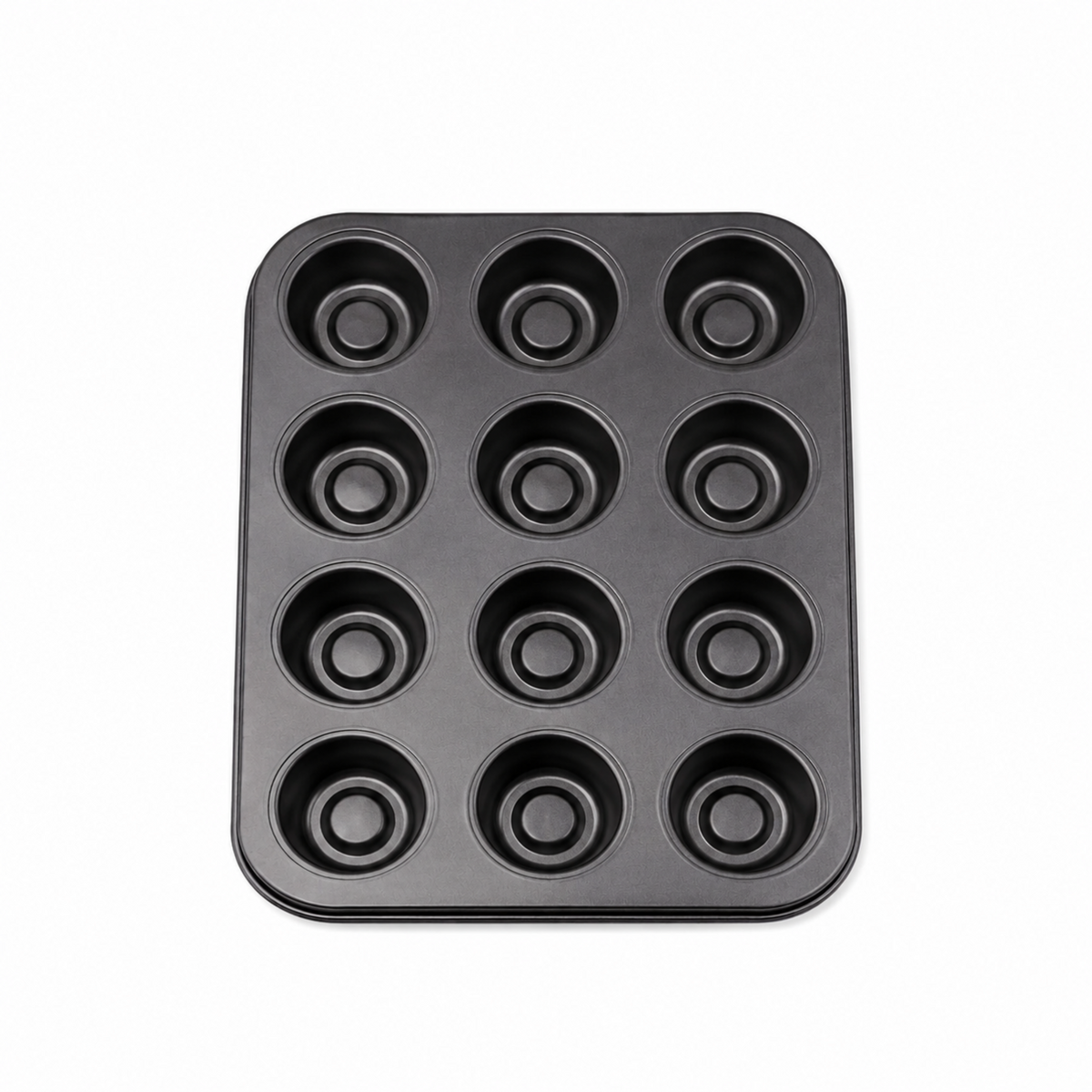 12-Cavity Round Muffin & Cupcake Pan, 14 x 10.5 x 1 in