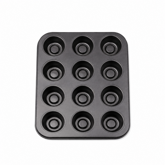 12-Cavity Round Muffin & Cupcake Pan, 14 x 10.5 x 1 in