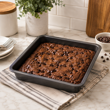 Square Cake & Baking Pan – 9 x 9 x 1.75 Inch Deep Baking Tray, Black