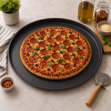Round Pizza & Baking Pan, Black, 12.5 Inch