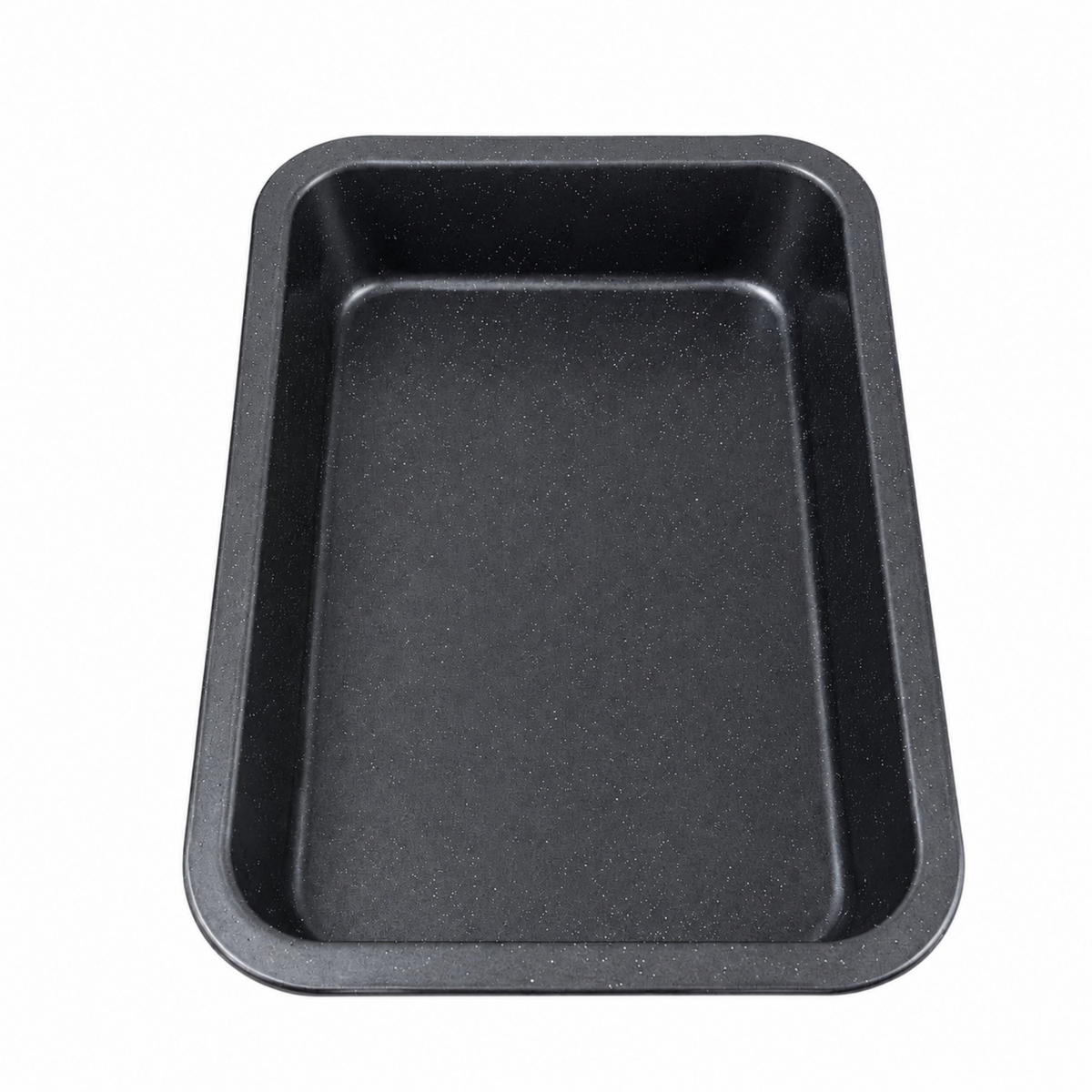 14-Inch Deep Baking Pan – Black Speckled Finish