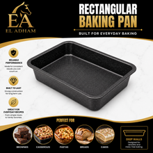 Rectangular Deep Baking Pan – 12.25 Inch Speckled Black