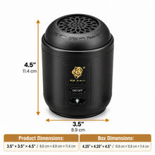 Compact Electric Bakhoor Burner Set with 4 Accessories – Black Incense Burner for Bakhoor & Home Fragrance