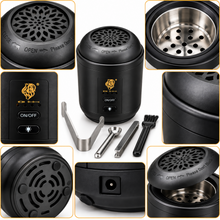 Compact Electric Bakhoor Burner Set with 4 Accessories – Black Incense Burner for Bakhoor & Home Fragrance