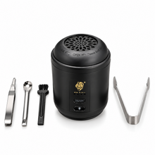Compact Electric Bakhoor Burner Set with 4 Accessories – Black Incense Burner for Bakhoor & Home Fragrance