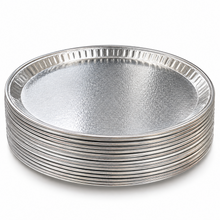50-Pack 18-Inch Round Aluminum Serving Trays – Disposable Silver Party & Catering Platters