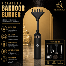 Electric Bakhoor Applicator for Hair and Clothes – Rechargeable Bakhoor Incense Diffuser with 360° Rotating Head