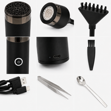 Electric Bakhoor Applicator for Hair and Clothes – Rechargeable Bakhoor Incense Diffuser with 360° Rotating Head