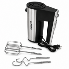 200 W Electric Hand Mixer with 5 Speeds and Twin Beaters, Stainless Steel Finish