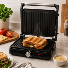 1500W Nonstick Electric Panini Press Grill with Temperature Control