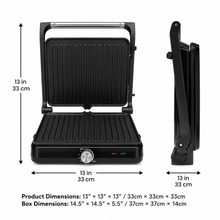 1500W Nonstick Electric Panini Press Grill with Temperature Control
