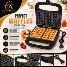 Countertop Belgian Waffle Maker with Nonstick Cooking Surface 750 W