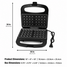 Countertop Belgian Waffle Maker with Nonstick Cooking Surface 750 W