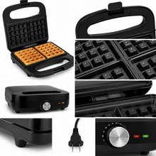 Countertop Belgian Waffle Maker with Nonstick Cooking Surface 750 W