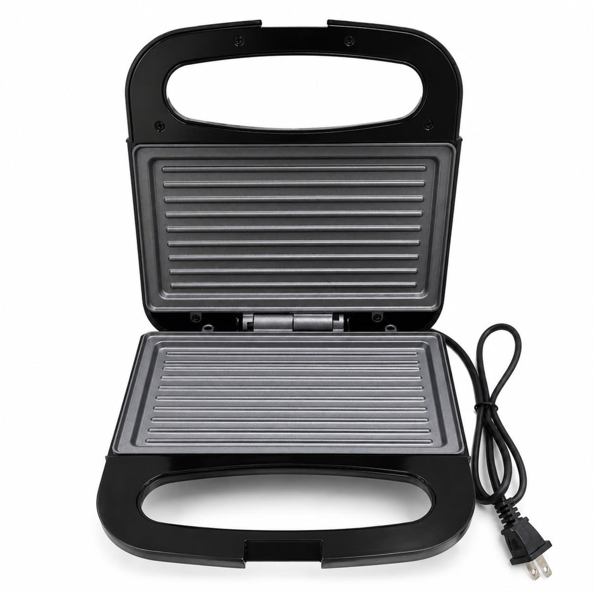 Nonstick Electric Sandwich Maker & Panini Press Grill, 750W, Black