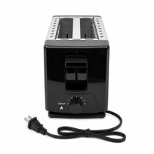 750 W 2-Slice Pop-Up Toaster with 5 Shade Settings, Black