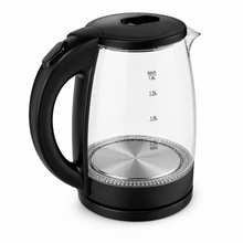 1.8 L Electric Glass Water Kettle with Auto Shut-Off, Black