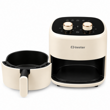 5 L Electric Air Fryer with Adjustable Temperature and Timer, Cream, 1200 W