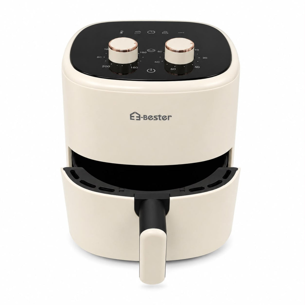 5 L Electric Air Fryer with Adjustable Temperature and Timer, Cream, 1200 W