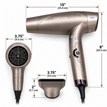 GROVIN Professional 2200W Brushless Hair Dryer with Concentrator Nozzle – 110V
