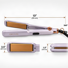 GROVIN Professional Hair Straightener – Fast Heating Flat Iron with Digital Controls & 360° Swivel Cord