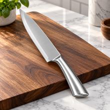 PRO SERIES XL Stainless Steel Chef’s Knife with Sculpted Metal Handle – 13.25-Inch All-Purpose Kitchen Knife