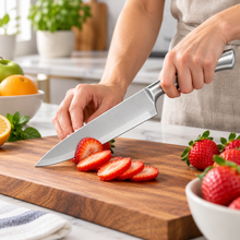 PRO SERIES XL Stainless Steel Chef’s Knife with Sculpted Metal Handle – 13.25-Inch All-Purpose Kitchen Knife