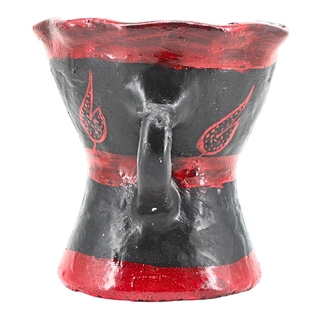 Traditional Decorated Clay Charcoal Holder 9.5" x 7.5" - موقد