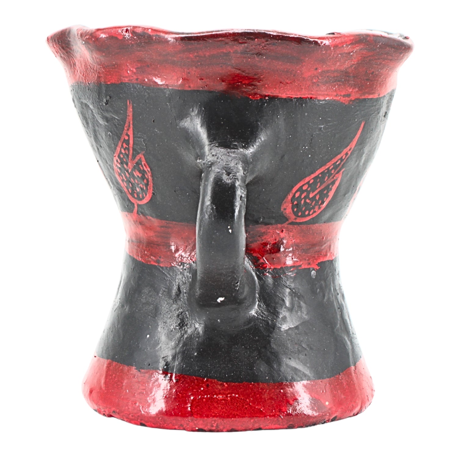 Traditional Decorated Clay Charcoal Holder 9.5" x 7.5" - موقد