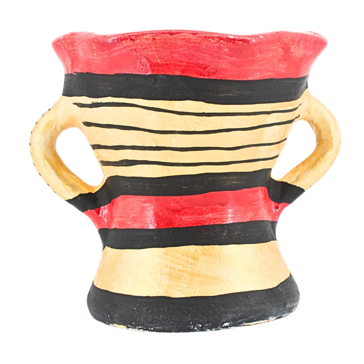 Traditional Decorated Clay Charcoal Holder 9.5" x 7.5" - موقد