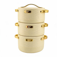 Modern Beige Insulated Casserole Set for Hot Food - 3-Piece Set 1.5L / 2L / 2.5L